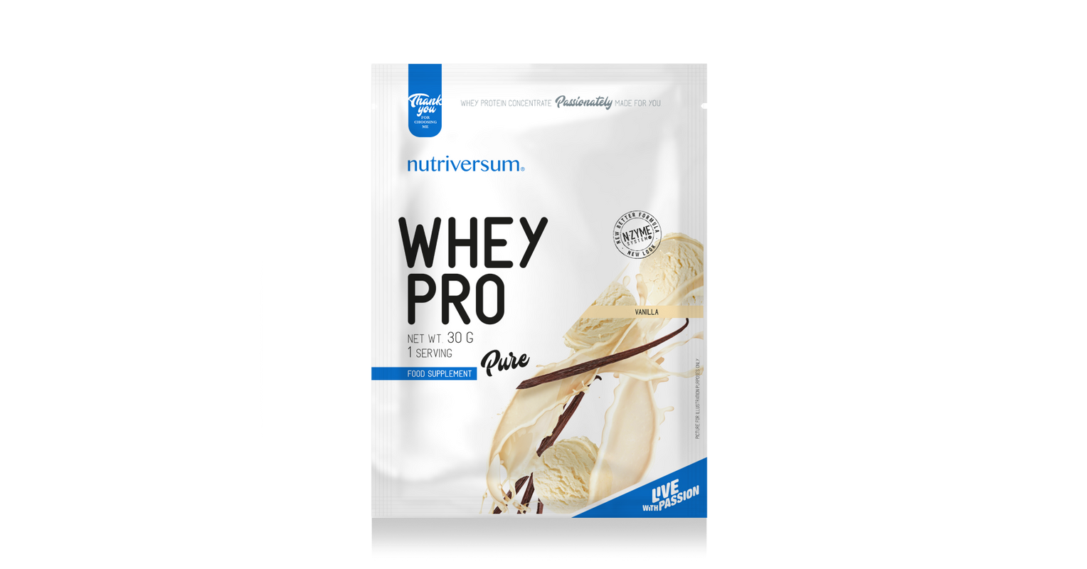 Whey PRO - 30 g - PURE - Nutriversum - vanília