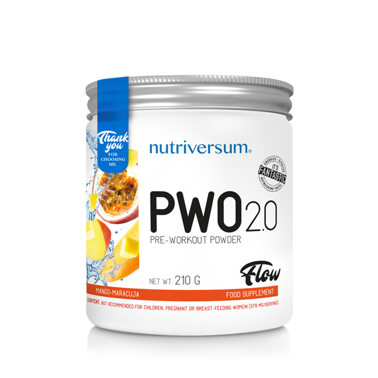 PWO 2.0 - 210g - FLOW - Nutriversum - mangó-maracuja