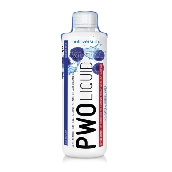 PWO Liquid - 500 ml - FLOW - Nutriversum - kék málna