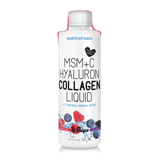 MSM+C Hyaluron Collagen Liquid - 500 ml - WSHAPE - Nutriversum - erdei gyümölcs