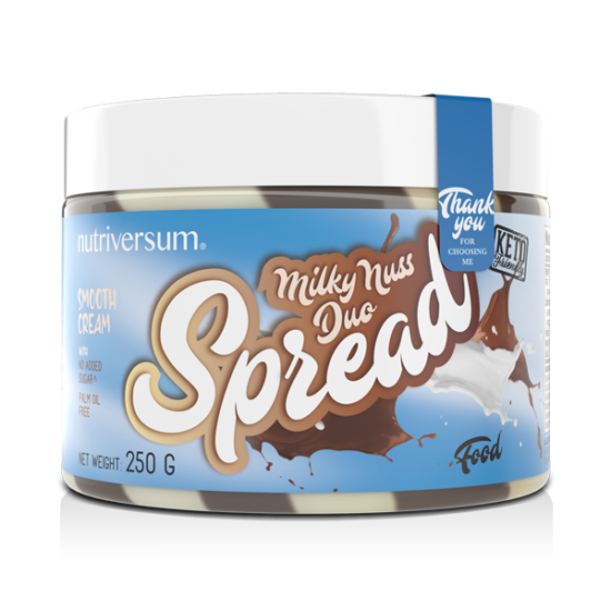 Spread - 250 g - FOOD - Nutriversum - tej-mogyoró