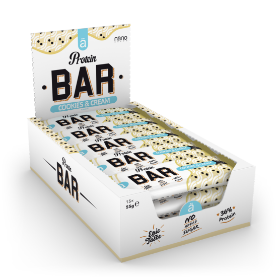 Nano Supps - Protein Bar - 55 g - Cookies&Cream