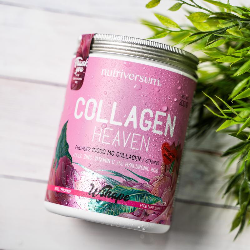Nutriversum Collagen+ kollagén por - Wshape - 600 g - zöld alma